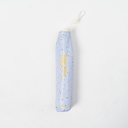 #蓝色/Caris SS color dot daily 三折迷你遮光晴雨伞