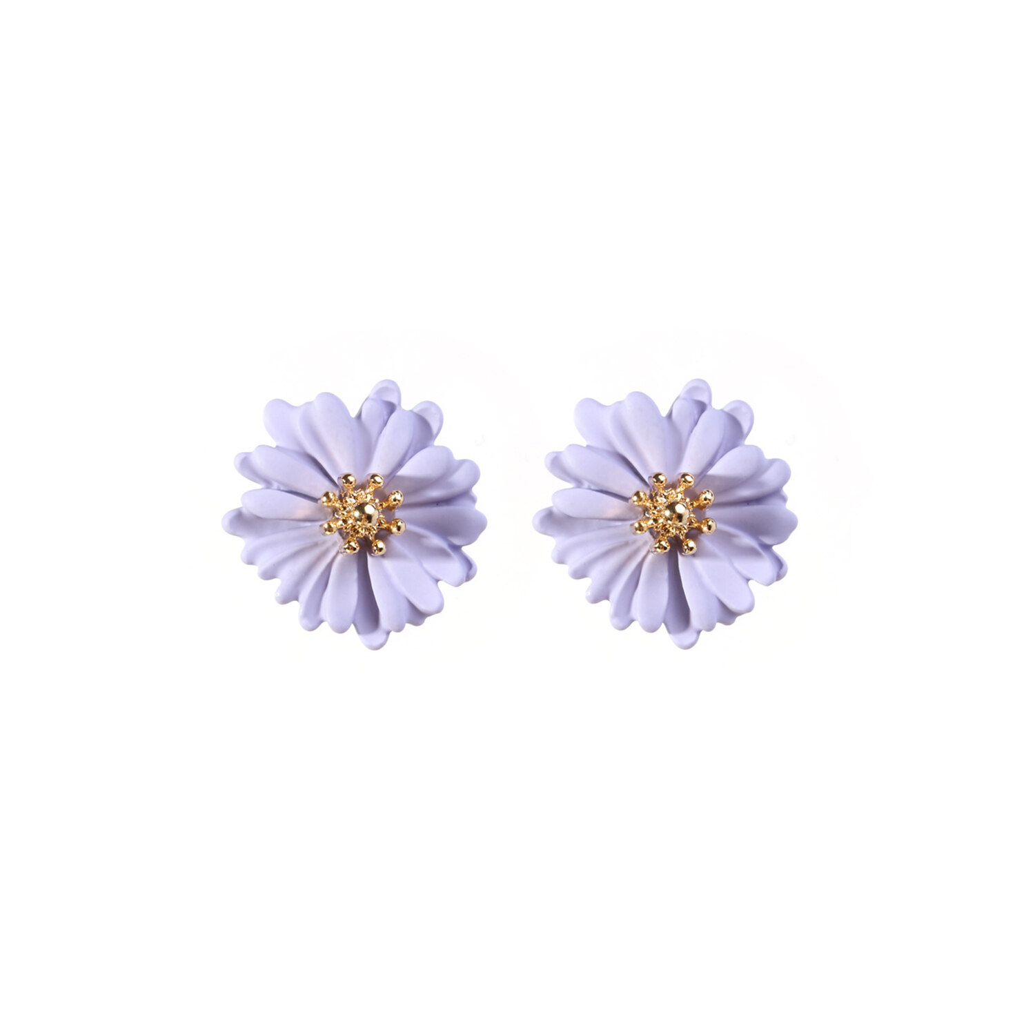 Lavender/Mini Daisy Flower Stud earrings 耳饰- DANA BURTON