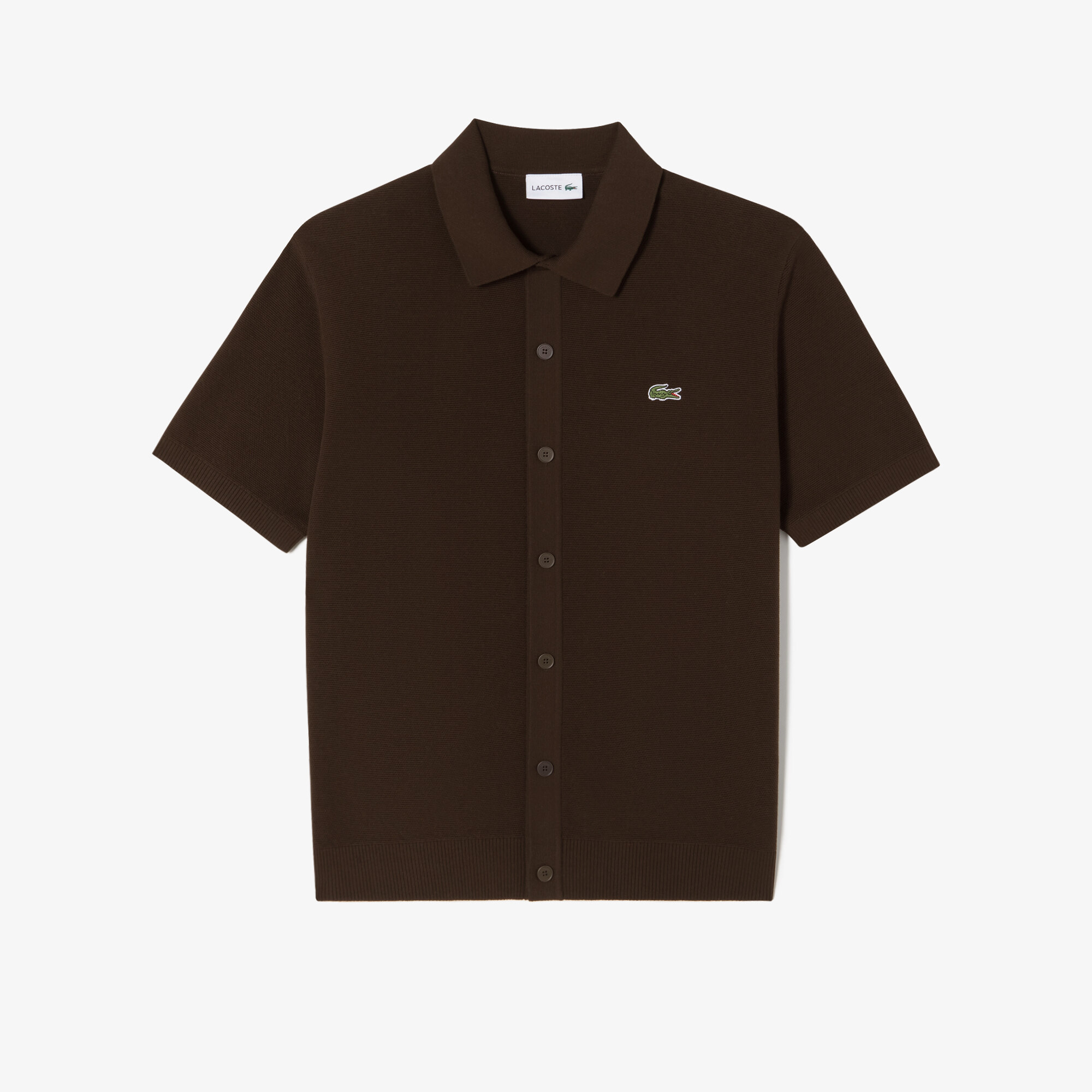 Honeycomb Pique Short Sleeve Cardigan / 蜂巢纹短袖开衫