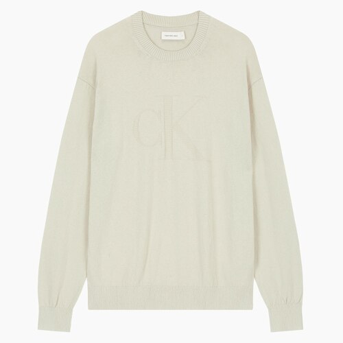 Men's CK Intarsia Mixed Stitch Sweater
