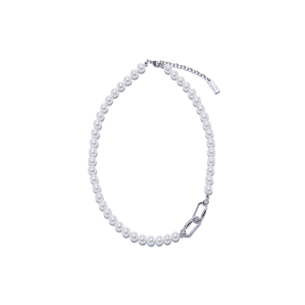 신세계인터넷면세점-포트레이트리포트-necklace-Two pendant pearl necklace SILVER