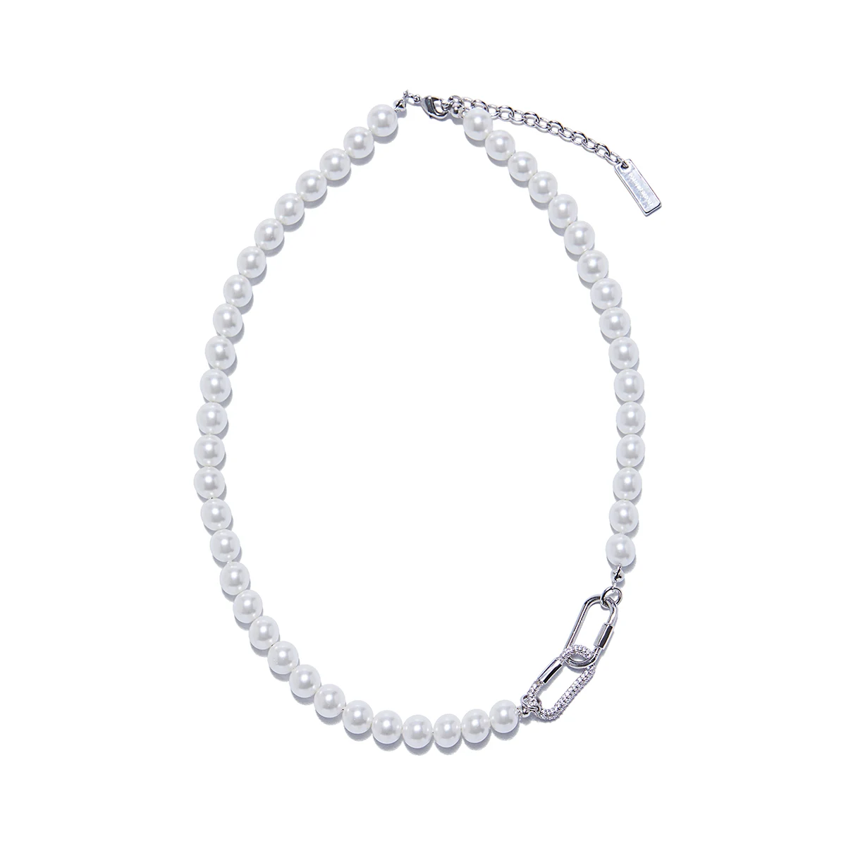 신세계인터넷면세점-포트레이트리포트-necklace-Two pendant pearl necklace SILVER