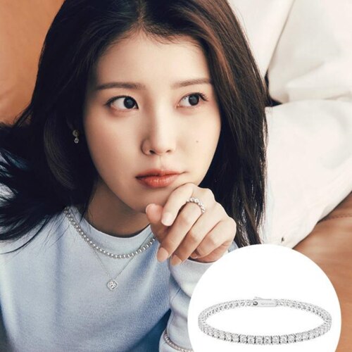 [아이유 PICK] J.Fenella 테니스 실버 팔찌 M JJJTBQ4BS066SW170