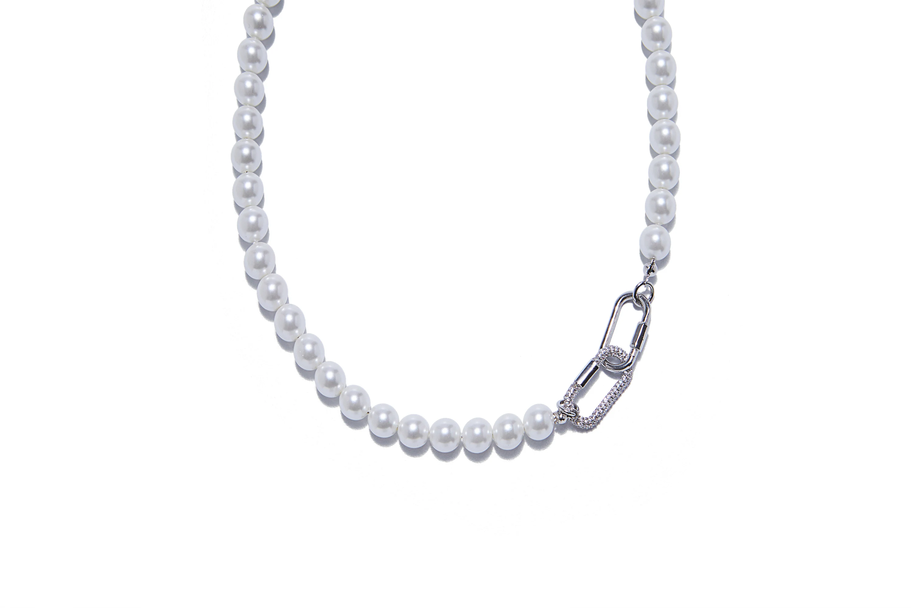신세계인터넷면세점-포트레이트리포트-necklace-Two pendant pearl necklace SILVER