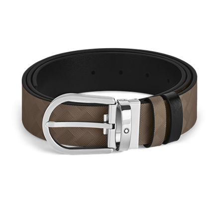 220983Horseshoe 35 mm Reversible Belt in Extreme Leather
