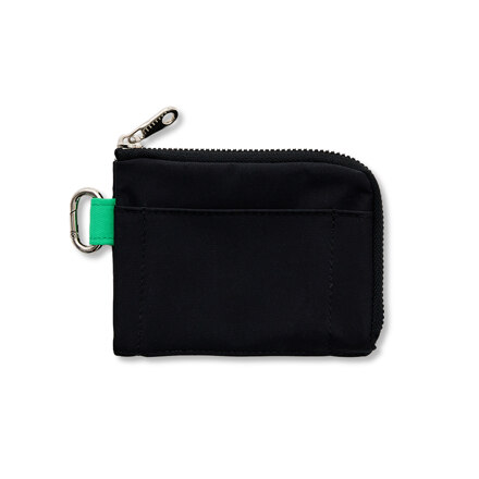 JETSET HALF WALLET (Black/Neon Green)