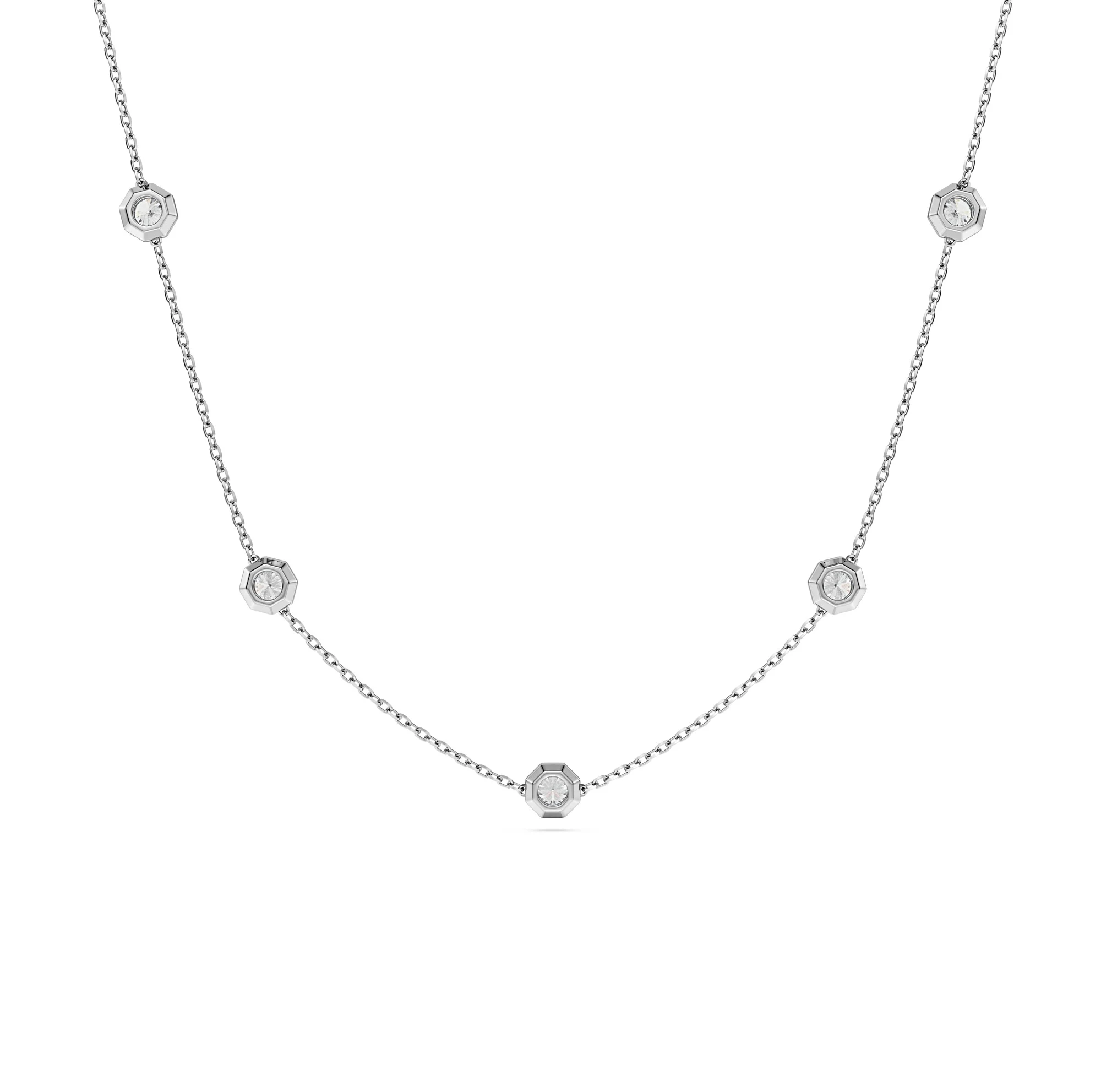 신세계인터넷면세점-스와로브스키-necklace-Octagon 네크리스, 랩 그로운 다이아몬드, 스털링 실버