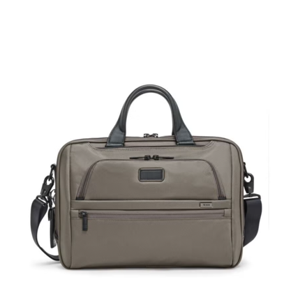 TUMI ALPHA Medium 15-inch Briefcase Grey Alloy 公文包