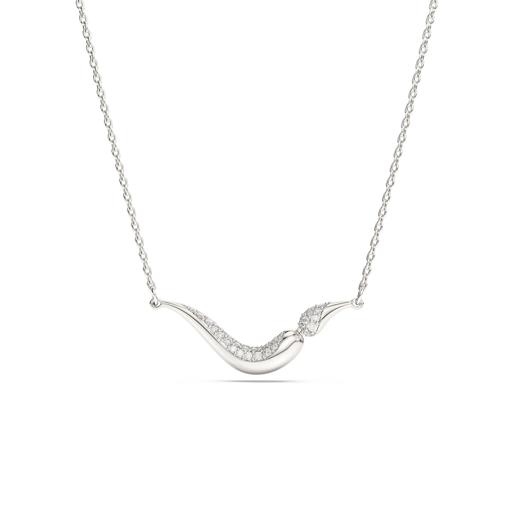 신세계인터넷면세점-스와로브스키-necklace-Classica 네크리스, 라운드 컷, 화이트, 스털링 실버