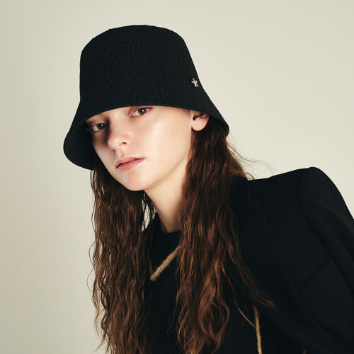 VENICE BLACK BUCKET HAT