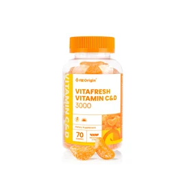 VITAFRESH TANGERINE VITAMIN C&D 3000 维生素软糖 (70粒) / 1日 1~3粒