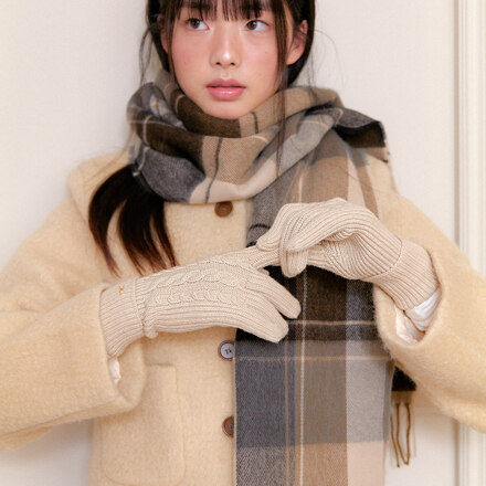 TWIST POINT OVLA GLOVES_BEIGE