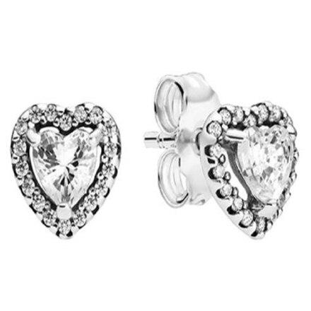 Elevated Heart Stud Earrings (耳钉)