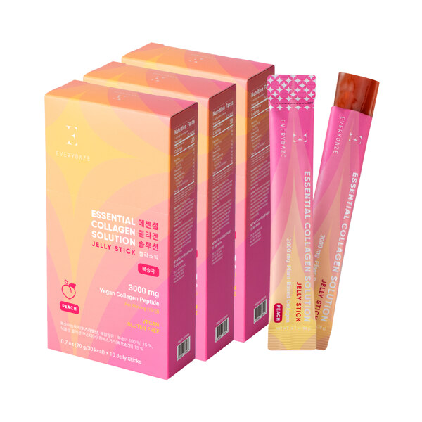 신세계인터넷면세점-에브리데이즈-에센셜 식물성 콜라겐 젤리스틱 복숭아 3박스 세트 (30포)