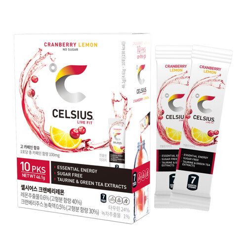 韩际新世界网上免税店-CELSIUS-COFFEE-CELSIUS CRANBERRY LEMON 10包