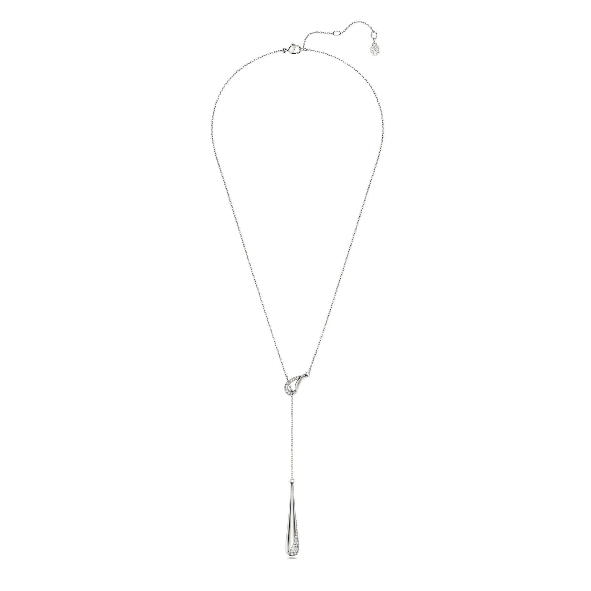 신세계인터넷면세점-스와로브스키-necklace-Classica Y 펜던트, 라운드 컷, 화이트, 스털링 실버