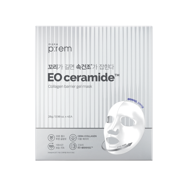 신세계인터넷면세점-메이크프렘-FaceMasksTreatments-이오세라마이드콜라겐배리어겔마스크_28g(4개입)