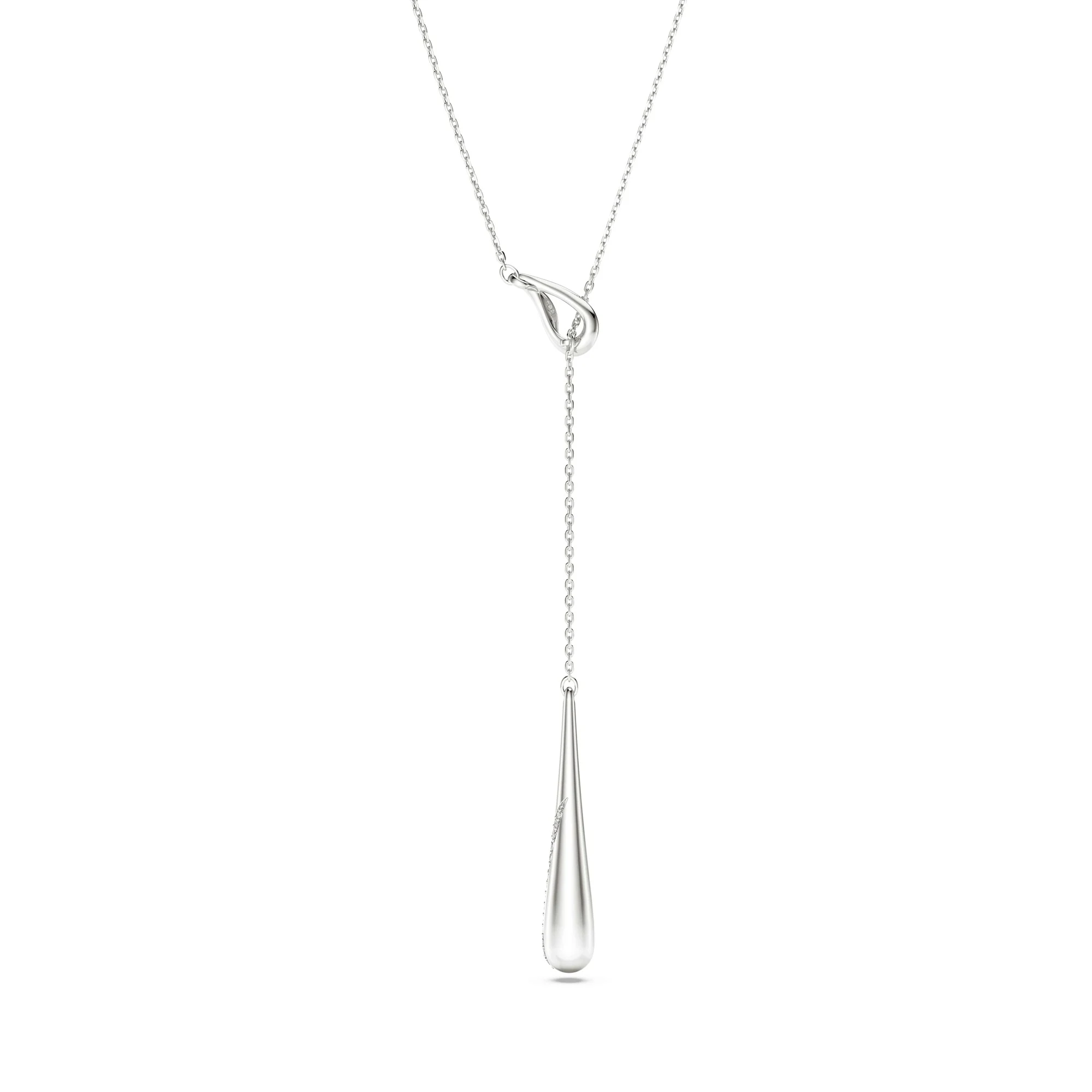 신세계인터넷면세점-스와로브스키-necklace-Classica Y 펜던트, 라운드 컷, 화이트, 스털링 실버