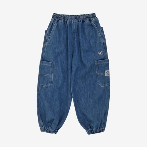 WE GROW TOGETHER Cargo Jogger Denim Pants_Indigo_男女同款牛仔裤