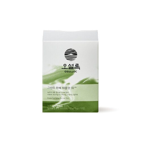 韩际新世界网上免税店-OSULLOC-tea-GREEN TEA LATTE DOUBLE SHOT 绿茶拿铁 10袋(20g*10袋)
