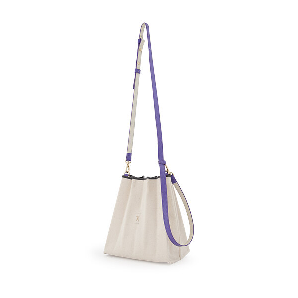 Lucky Pleats Canvas Cross Mini Very Peri - 조셉앤스테이시