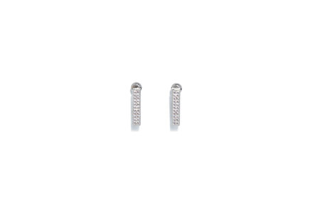 Hailey Rectangular Swarovski Earring/SIVER,SWAROVSKI