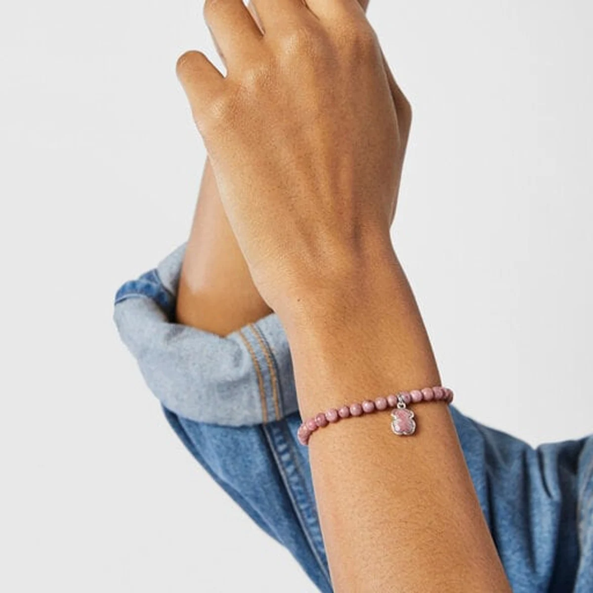 신세계인터넷면세점-토스-bracelet-Silver and rhodonite TOUS Icon Color bracelet
