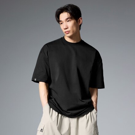 XML2TS1102 쿨브리즈 오버핏 숏슬리브 블랙