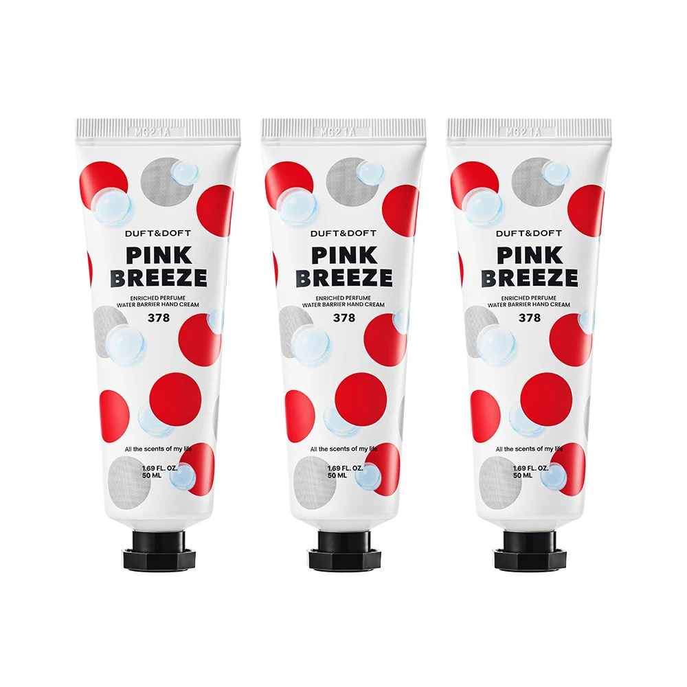 신세계인터넷면세점-더프트앤도프트-Handcare-[선물 추천] 인리치드 퍼퓸 워터베리어 핸드크림 핑크브리즈 50ml*3개