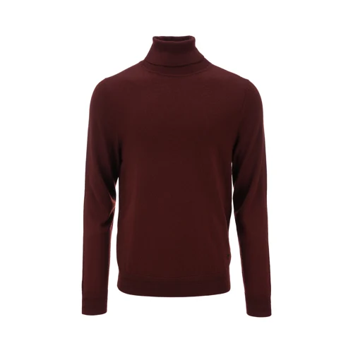 MENS SWEATER ROLL NECK 버건디