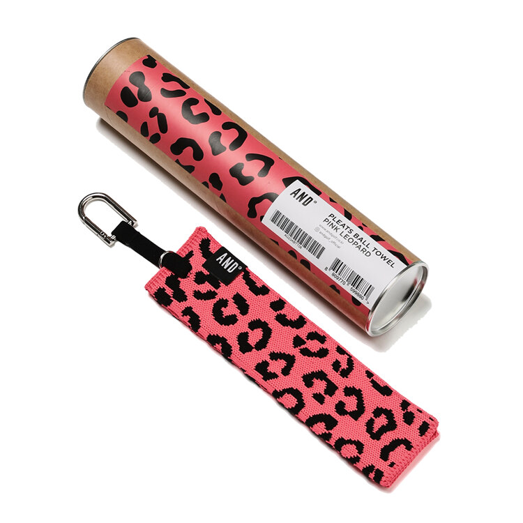 韩际新世界网上免税店-JOSEPH&STACEY-服饰-AND GOLF Pleats Ball Towel Pink Leopard Pink