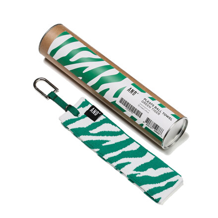 AND GOLF Pleats Ball Towel Green Tiger Green