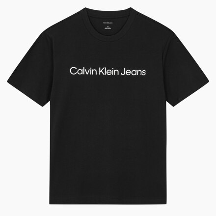 Men's Regular Fit Institutional Logo Short Sleeve T-Shirt_BLACK