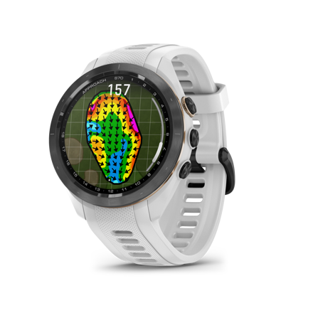 [어프로치 S70] 42mm, 골프 GPS, 화이트, (국내그린등고선 지원)