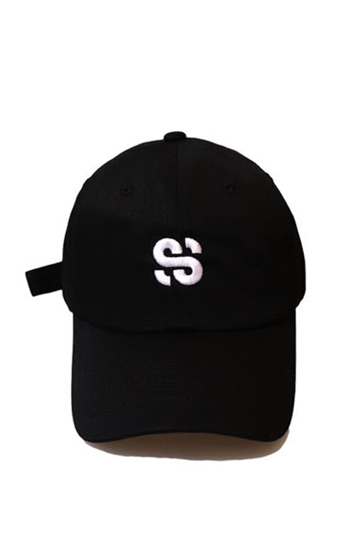 S2BC20FBK SS LOGO BLACK BALL CAP