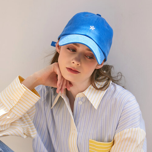 FLOWER BLUE BALL CAP