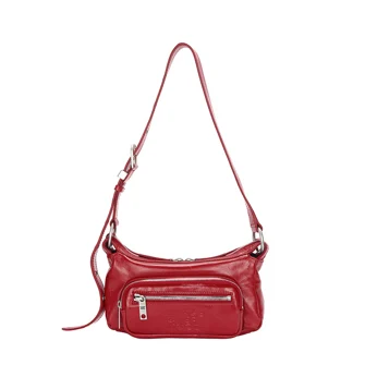 OUTPOCKET HOBO MINI_apple red glossy plain