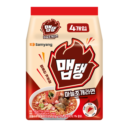 맵탱 마늘조개라면 멀티팩 (4입)