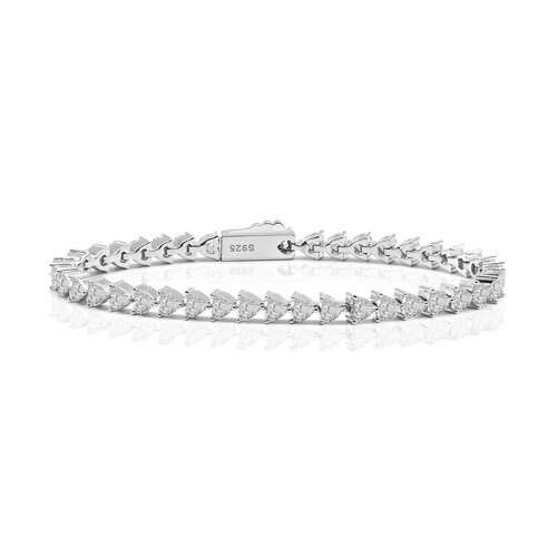 Ice hearts tennis bracelet (WG)