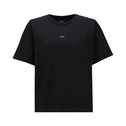 T-SHIRT BOXY MICRO LOGO #BLACK/WHITE