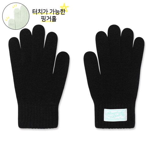 [신세계단독]큐피드 울 터치 장갑 / HUG BLACK