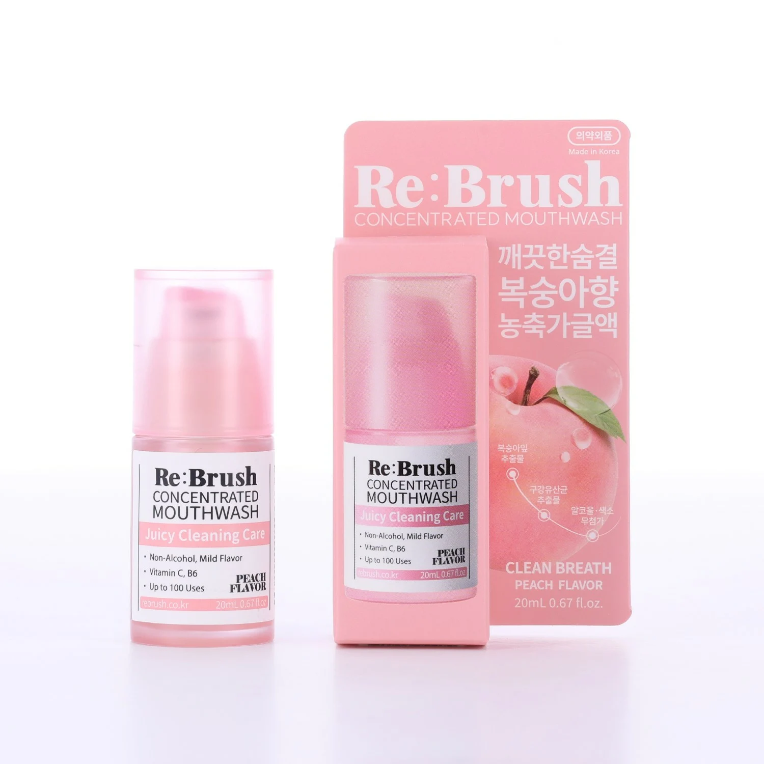 신세계인터넷면세점-리브러쉬-dental-과즙 농축 가글 20ml 복숭아
