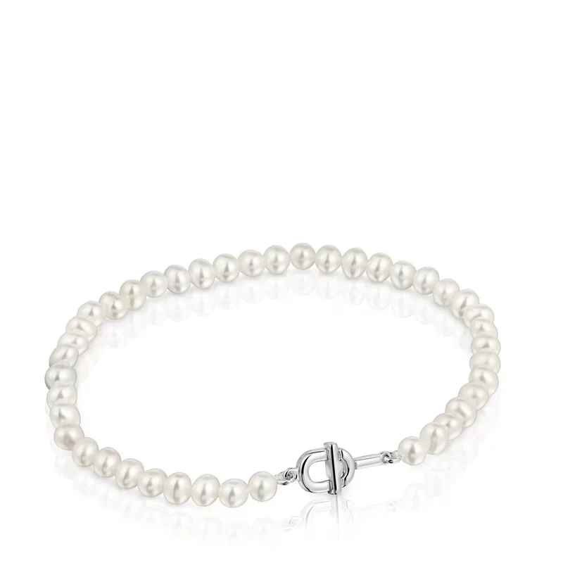 신세계인터넷면세점-토스-bracelet-Silver Bracelet cultured pearls TOUS MANIFESTO