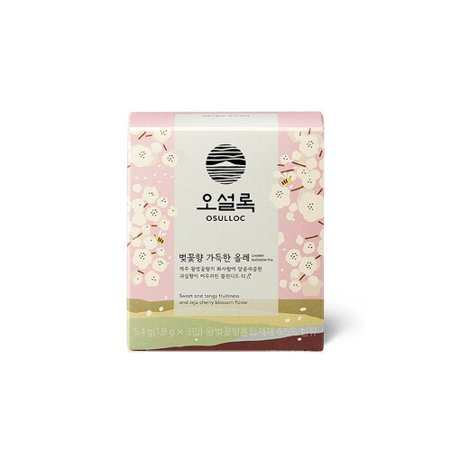 韩际新世界网上免税店-OSULLOC-tea-CHERRY BLOSSOM TEA 3包(1.8G*3)
