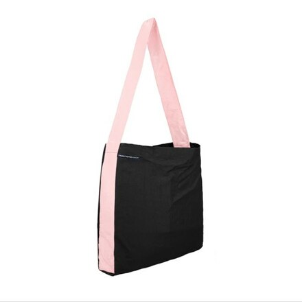 Eco Bag Medium Black / Baby Pink (15L)