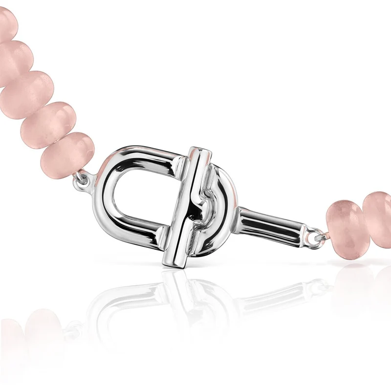 신세계인터넷면세점-토스-bracelet-Silver Bracelet with treated pink chalcedony TOUS MANIFESTO
