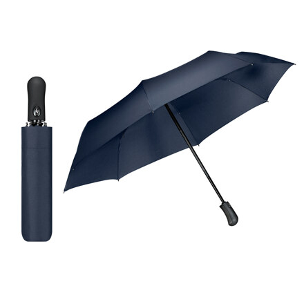 One-Touch Easy Closure 3 Tier Automatic Umbrella H100 (Navy Blue)