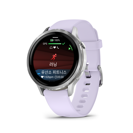 [베뉴4] 41mm, 웰니스 GPS (실버/페라윙클)