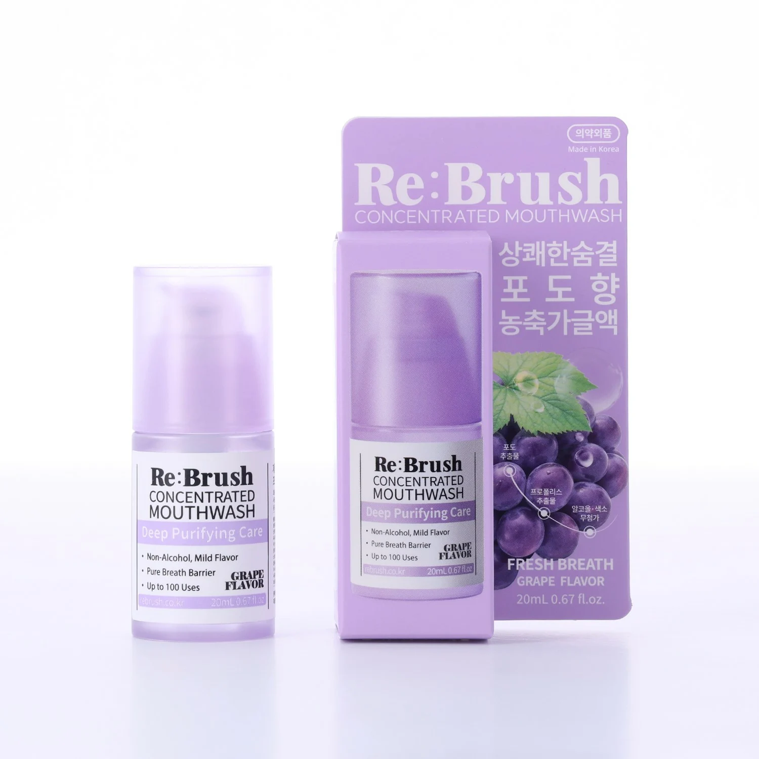 신세계인터넷면세점-리브러쉬-dental-[2개 이상 40% 할인] 과즙 농축 가글 20ml 포도