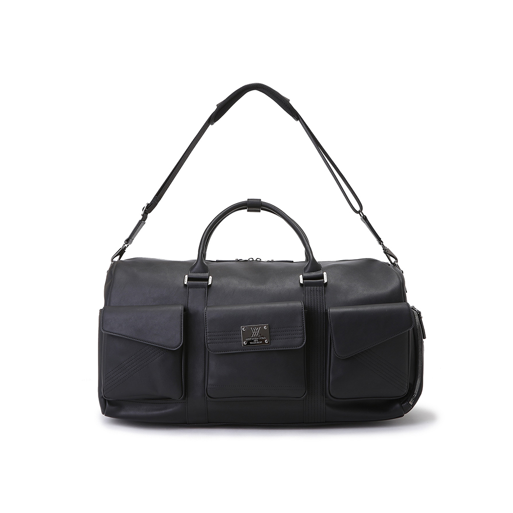 韩际新世界网上免税店-ANEW_GOLF-运动休闲-Passing Pocket Boston Bag 波士顿包_Black